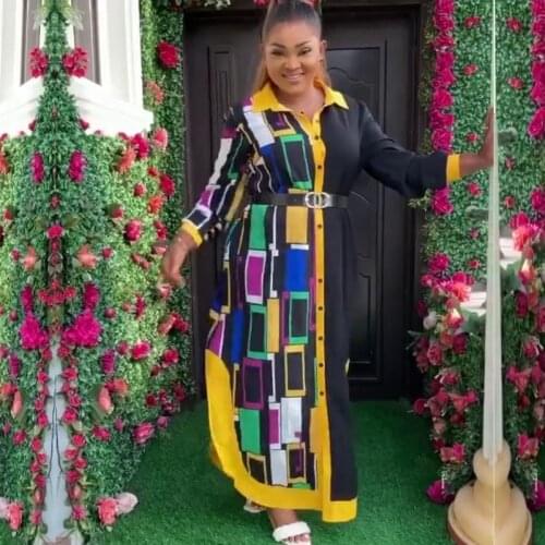 2021 New African Clothes Dashiki Print Ankara Maxi Dresses Bazin Traditional Robe Africa Long Dress African Dresses For Women