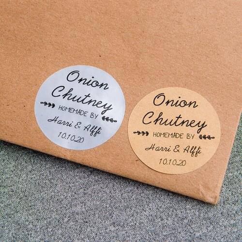 #39BGJ-40mm diameter round sticker, matte silver, kraft paper, matte white sticker,Wedding label stickers,wedding decoration