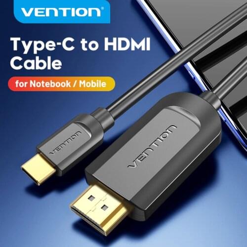 Vention USB C to HDMI Cable Type C HDMI 4K@30Hz Cable for MacBook Huawei Mate 20 P20 Pro Samsung Galaxy S10 Type-c HDMI Adapter