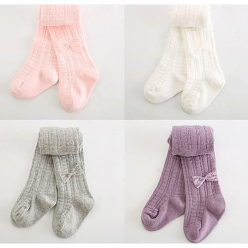Baby Stocking Princesses Tights Girls Lace Combed Cotton Pantyhose Baby Fall Winter Kids Tights Stockings Infant