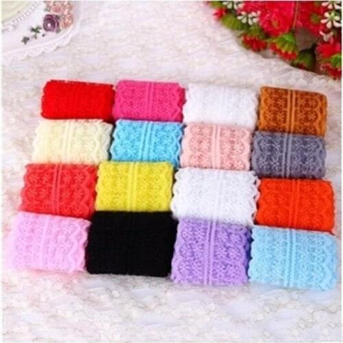 45mm Lace Ribbon No-elastic Fabric Bow-knot DIY Wrapping/Party/Art Sewing Crafts Home Packing Gift Christma,5Yc14965