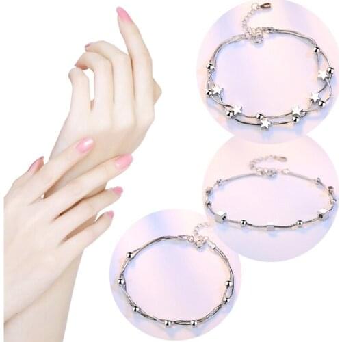 Lcyonger Silver Bracelets
