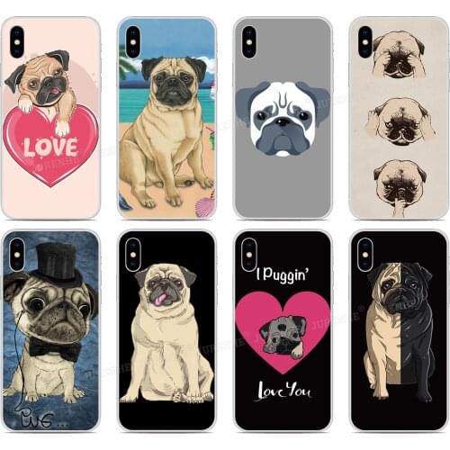 Rubber Soft TPU Fundas Pug Puppy Dog Phone Case For Alcatel 1 1S 3C 1C 1X 1V 3 3L 3V 3X 2019 1A 1B 1SE 2020 Silicone Back Cover