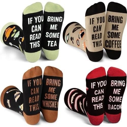 3 Pairs/Mens Funny Socks Mood Letter Better New Letter Unisex Home Family Party Sport Hipster Meia Text Print Socks Dropship