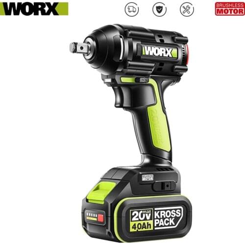 WORX WU279 Cordless Impact Wrench 360Nm Brushless Motor Share Worx Green 20V Lithium Battery Power Tool