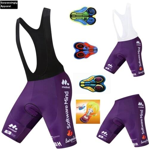 6XL Tour Burg Cycling MTB Bicycle Bib Shorts BH Purple Ciclismo Bretelle Cycling Bib Shorts Men Culotte Ciclismo Hombre