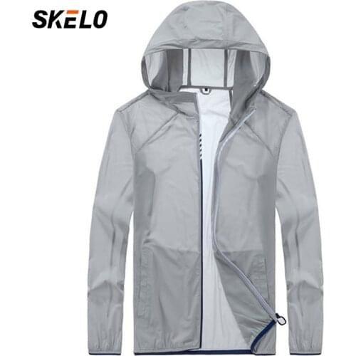 2021 Mens Hooded Anti-Ultraviolet Skin Windbreaker Stretch Couple Summer Riding Ice Silk Sunscreen Clothing Fishing Clothes
