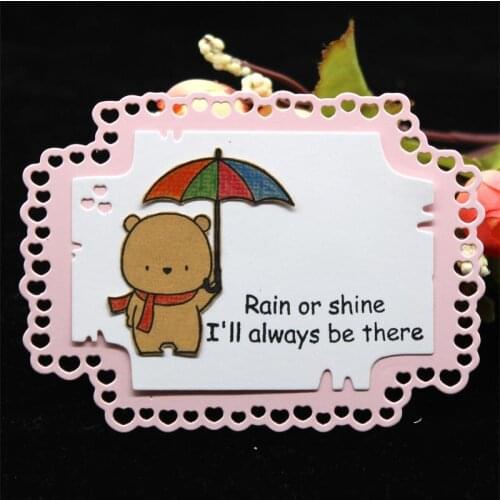 ZFPARTY Full Love Tag Cards Metal Cutting Dies Stencils for DIY Scrapbooking/photo album Decorative DIY Paper Cards