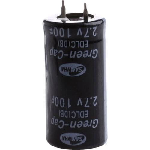 2Pcs Super Capacitor 2.7V 100F Ultra Capacitor Farad New