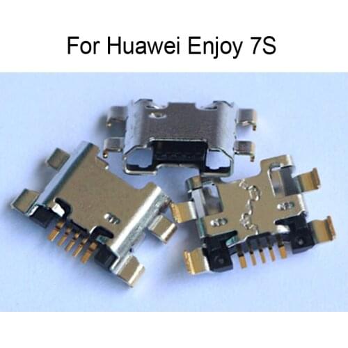 2PCS Replacement For Huawei Enjoy 7S Charger Connector Parts Repair Parts Enjoy7S USB Dock Charging Port For Huawei Enjoy 7 S