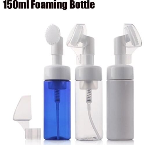 300pcs/lot 150ML foaming bottle,foaming pump,soap dispenser, 150cc plastic PET foam bottle with silicone foam pump
