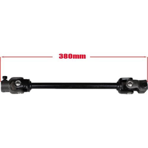 380mm 30 Teeth Steering Knuckle For Go Kart U joints Shaft of China 168F 110CC 150CC Go Golf Cart Buggy UTV Bike Parts