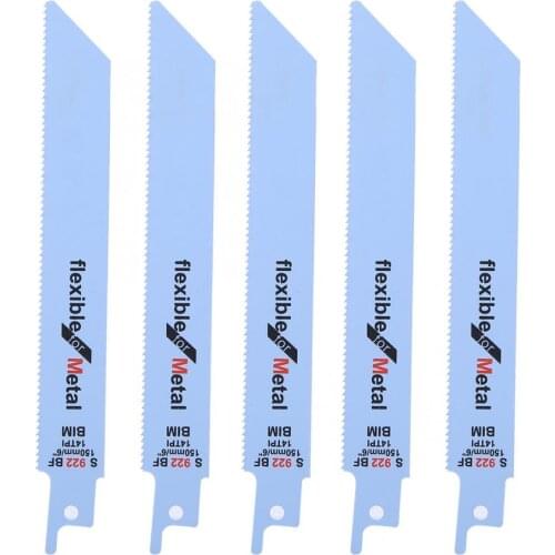 5Pcs 150mm High Carbon Steel Reciprocating Jig Saw Blade S922BF/S922EF Hand Saber Saw Blade For Cutting Wood Plastic Pipe Metal