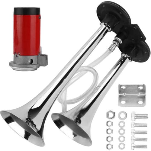 Impianto audio per moto motorcycle Accessories Car Dual Trumpet 12V 150dB Chrome Plated Black with Compressor Replacement for