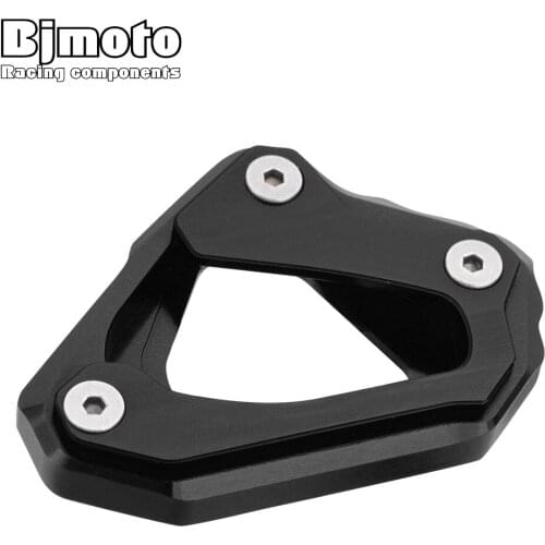 BJMOTO MT10 CNC Motorcycle Side Stand Enlarger Parking Kickstand Extension Base Plate For YAMAHA MT-10 MT 10 2016-2017 Motorbike