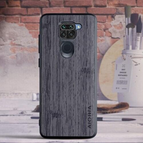 Case for Xiaomi Redmi Note 9 Vintage design soft TPU Hard PC with PU leather skin 3in1 material coque fundas covers