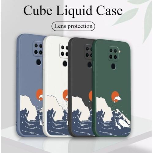 Sunset Case For Xiaomi Redmi Note 10 10S 9T 9 8 7 Pro MAX Soft Silicone Phone Cover For Redmi 9 9A 9T K40 K30 K20 Pro Case