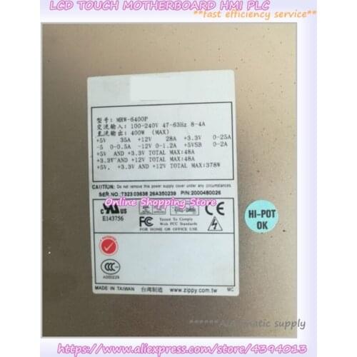 For MRW-6400P 400W Redundant Power Supply MRW-6400P-R 1+1 Redundant Power Supply