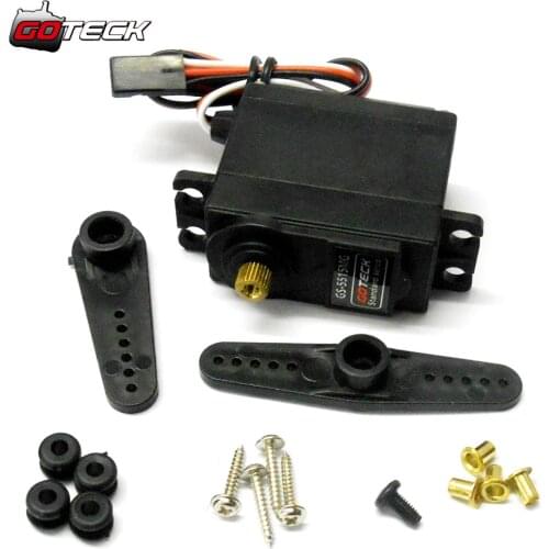 GOTECK GS-5515MG 15kg High Torque Throttle Steering RC Servo Metal Gears