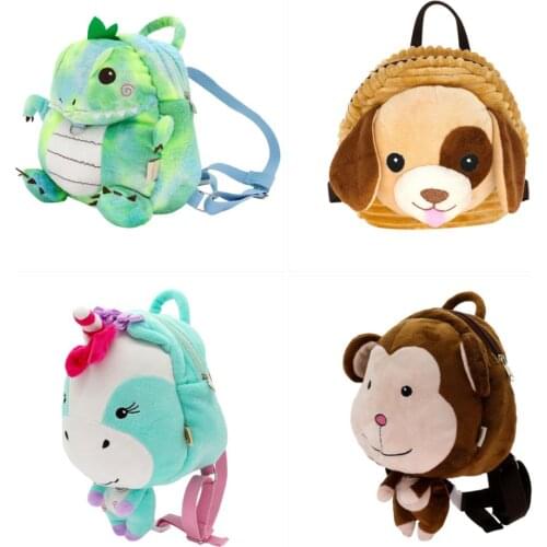 Stuffed Baby Toys Backpack Cartoon Cute Animals Plush Toddler Backpack Children Mini Schoolbag For Kids Children Gift