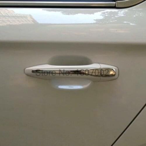 For CITROEN Elysee 2014 Stainless Steel Door Side Handles Cover Molding Trim Protectors Auto Accessories