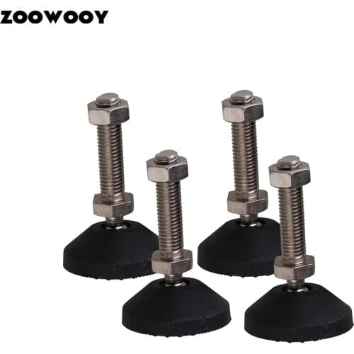 4pcs Swivel Adjustable Leveling Supporting Feet With Screws DIY Furniture Leg,Metal Adjustable Leveling Feet Lathe Feet