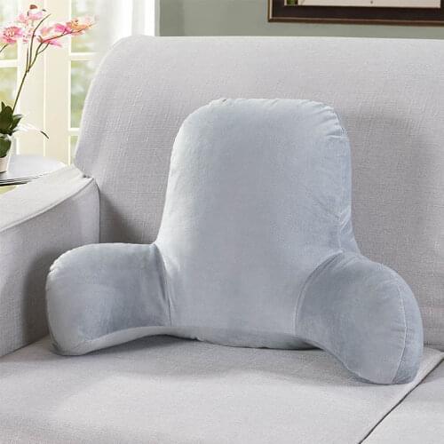 Solid Color Plush Pillow Perfect for Back Support While Relaxing Gaming Reading Watching TV