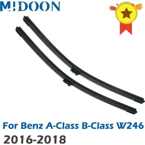MIDOON Wiper LHD & RHD Wiper Blades For Mercedes-Benz A-Class B-Class W246 2016-2018 2017 2018 (26"+19"
