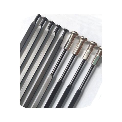 Bicycle spokes with nipples 10PCS MTB Road Bike Pull Straight Aero Spokes for Mavic AKSIUM Ksyrium Equipe CROSSRIDE Cosmic