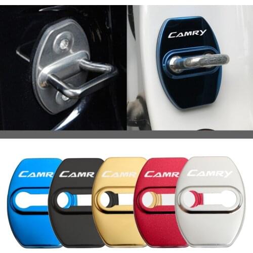 Car Styling Lock Covers For Toyota camry 40 50 2007 2008 2009 2018 Protective And Decoration Car Accessories Sticker