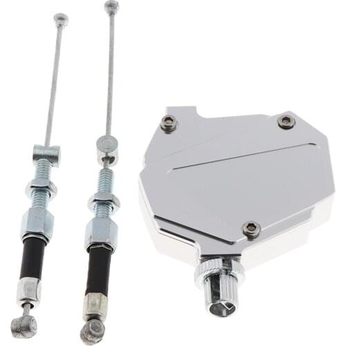 Universal Stunt Clutch Pull Cable Easy System for Motorcycles Dirt Bike (Silver)