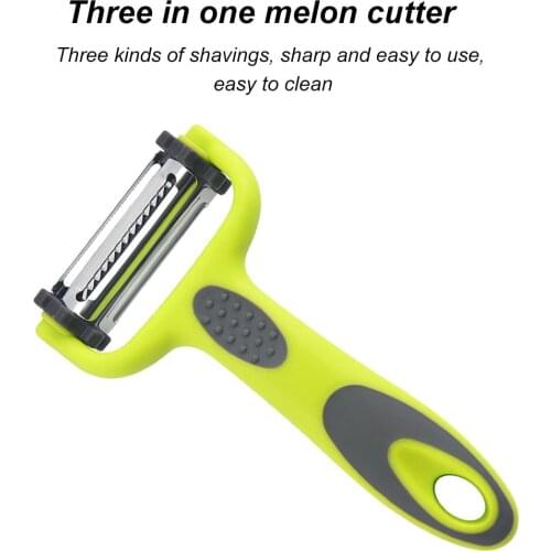 1Pcs 3 in 1 Julienne Vegetable Peeler - Citrus Fruit Peeler for Orange Lemon Cocktails - Carrot and Potato Peeler