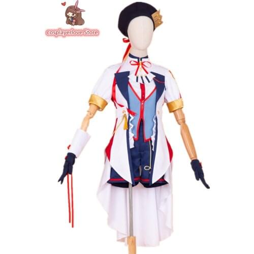 Virtual Idol Vtuber Ange Katrina Cosplay Costume Halloween Christmas Costume