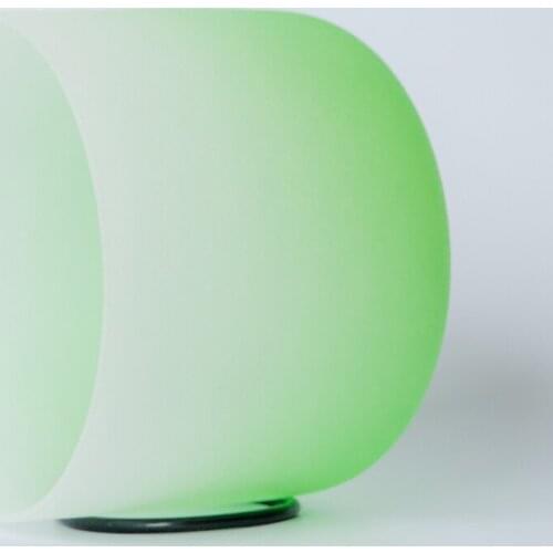 12 Inch Half Green Color C D E F G A B Meditation Frosted Quartz Crystal Singing Bowl