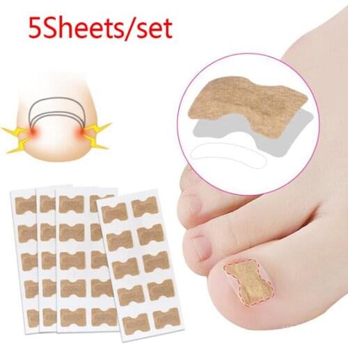 50Pc/5sheet Nail Art Ingrown Correction Sticker Fixer Paronychia Recover Toenail Elastic Patch Corrector Foot Care Pedicure Tool