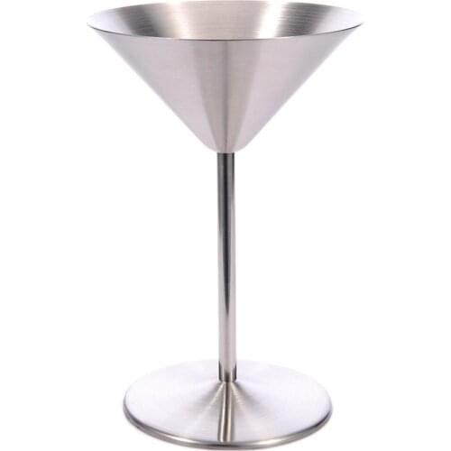 Stainless Steel Cocktail Glass Wineglass Champagne Goblet Stainless Steel Martini Goblet Personalized Design For Home Bar KTV