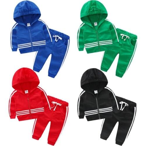 Kids Clothes Boys 2017 Baby Girls Autumn Hoodied Coats Jackets Pants Set Fashion Children Clothing Sports Suit For Boy and Girl