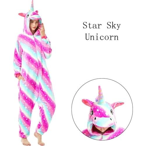 Childrens Pajamas For Boys Girls Unicorn Pajamas Flannel Kids Stitch Pijamas Suit Animal Sleepwear Winter Cat Onesies Homewear