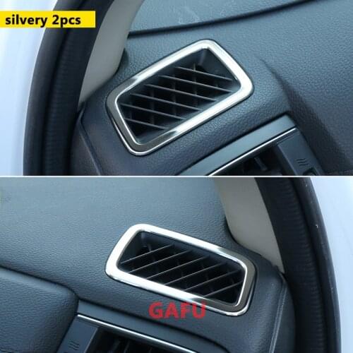 For Honda CR-V CRV 2017 2018 2019 2020 2021 Chrome Dashboard Air Vent Trim Cover Bezel Interior Garnish Car Accessories