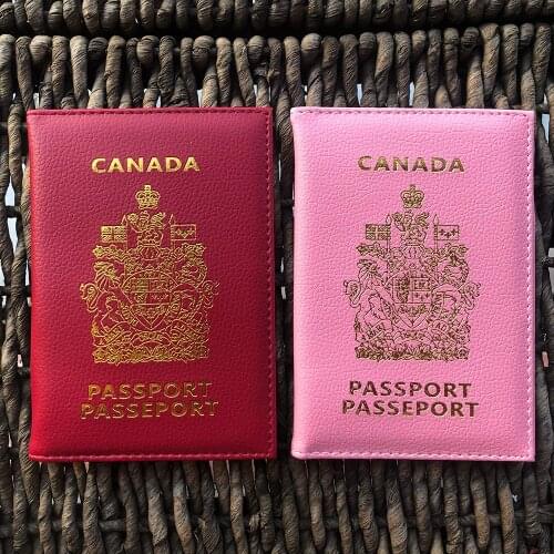 Travel accessories Canada Passport Cover Protector Pu Leather covers for Passport Drop Shipping