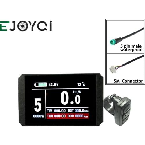 EJOYQI KT Ebike LCD8H Display 24V 36V 48V USB SM Waterproof Connector Electric Bicycle Accessories E-Bike LCD Display