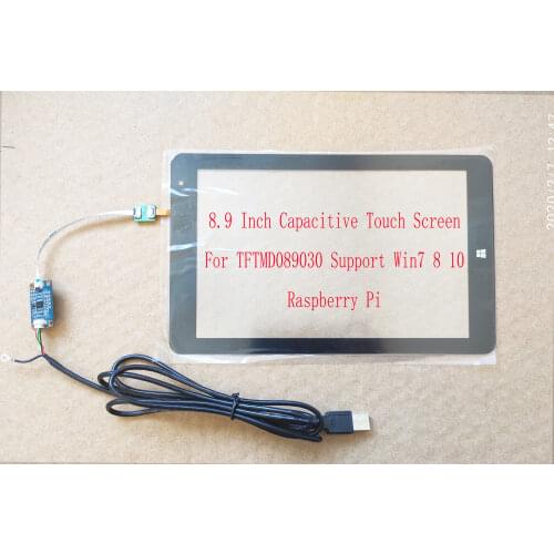 8.9 Inch USB Capacitive Touch Screen For TFTMD089030 2K 2560*1600 Support WIN7 8 10 Android Raspberry Pi