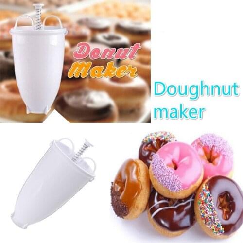 Donut Mould Easy Fast Portable Donut Maker Manual Waffle Dispenser Doughnut Machine Arabic Waffle Plastic Lightweight Deep Fry