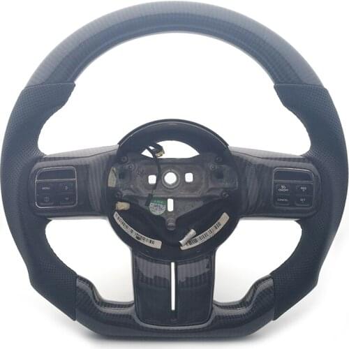 Customized Racing Carbon Fiber Steering Wheel For Jeep Grand Cherokee Compass Wrangler Patriot 2011 2012 2013 2014 2015 2016