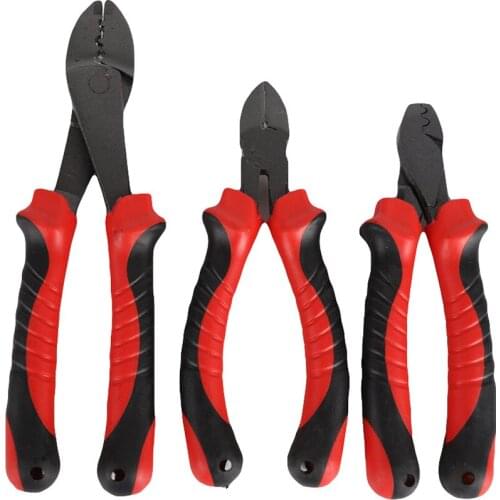 Carp Fishing Tools Multifunction Scissor Crimping Plier Aviation Aluminum Jaws Fishing Line Hook Cutter Split Pliers X454G