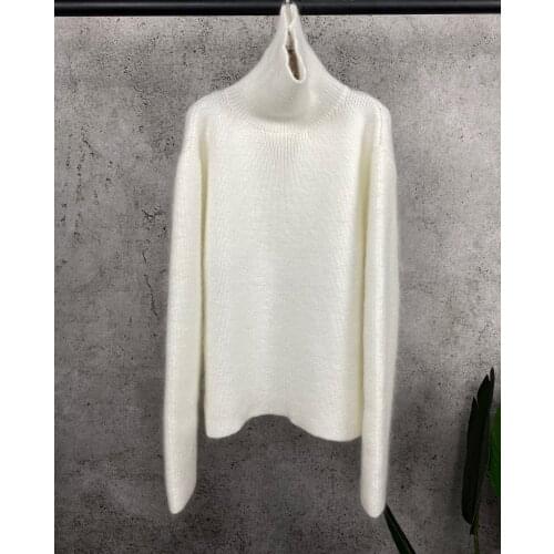 Fashion 2021 New Ladies Long Sleeve Sexy Casual Hollow Knit Mohair Top 1010