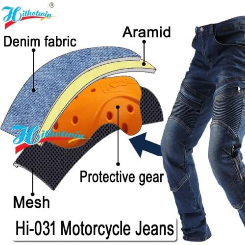Aramid Motorcycle Pants Men Moto Jeans Protective Gear Riding Touring Motorbike Trousers Motocross Pants Moto Pants Hi-04