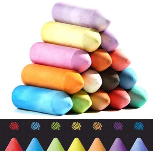 20Pcs Dustless Thick Chalk Kids Scrawling Painting Washable Pastel School Supply