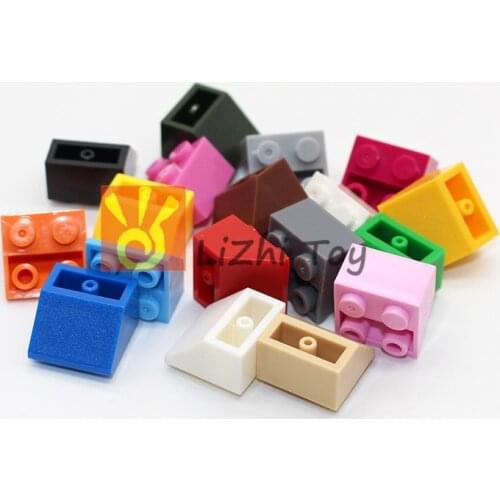 MOC Slope Brick 2*2 Inverted 3660 DIY Enlighten Block Bricks Compatible with Assembles Particles 100pcs