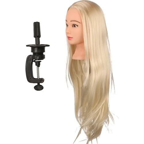 Real Human Hair Doll Salon Hairdressing Cutting Styling Mannequin Training Model Training Head Skin Color